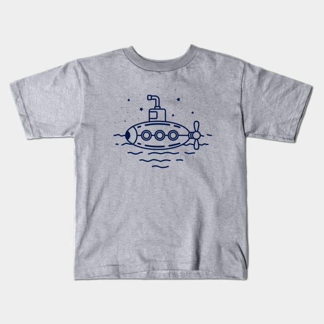 submarine Kids T-Shirt by sober artwerk